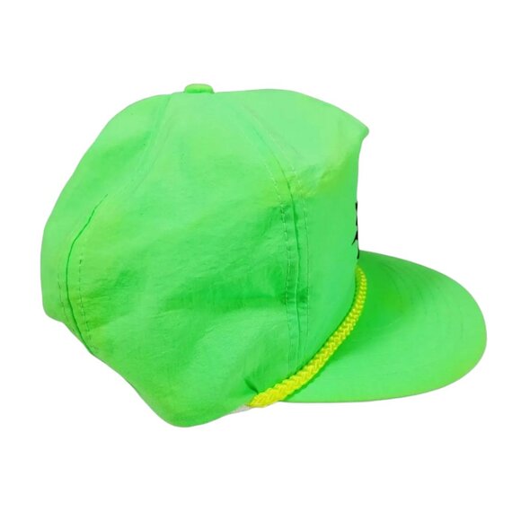 Vintage Seagrams Wine Coolers Hat Neon Green Adjustable Cap - Picture 3 of 6